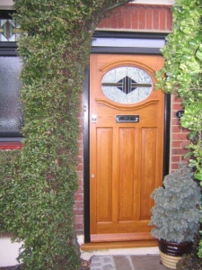 solid timber wood entrance doors